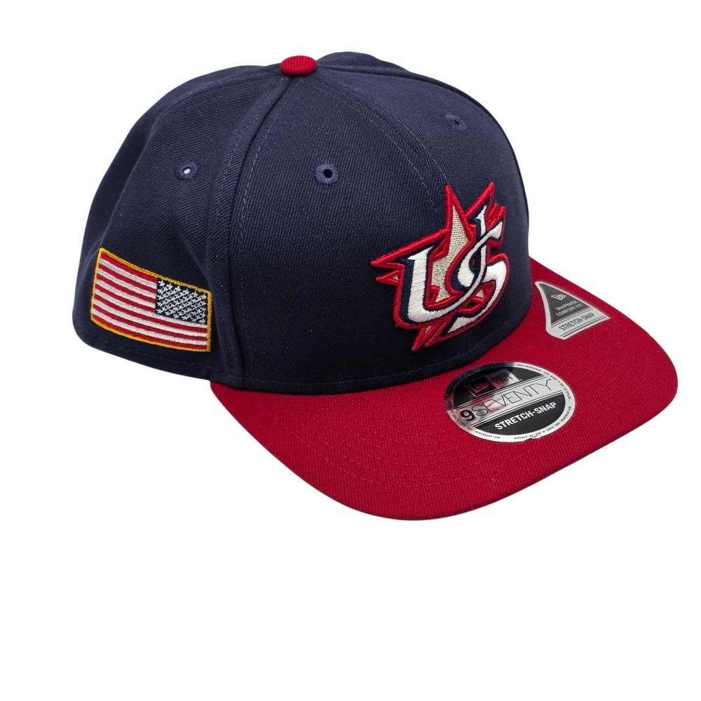 New Era 9SEVENTY USA 2026 World Baseball Classic Snapback Hat Cap Navy Red NWT